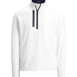 RLX Half Zip Stretch Jersey Mid Layer Ceramic White