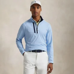 RLX Half Zip Stretch Jersey Mid Layer Office Blue