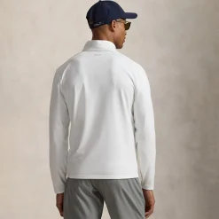 RLX Half Zip Stretch Jersey Mid Layer Ceramic White