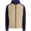 RLX Performance Wool Hooded Hybrid Jacket Refined Navy/Classic Khaki