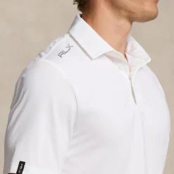 RLX Tailored Fit Airflow Jersey Polo Ceramic White