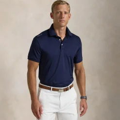 RLX Tailored Fit Airflow Jersey Polo Refined Navy