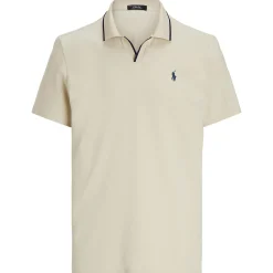 RLX Tailored Fit Stretch Cotton Polo Basic Sand/Refined Navy