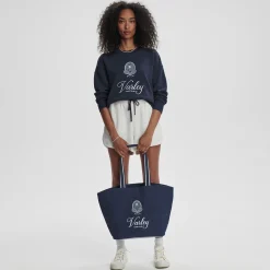 Robinson Canvas Club Tote Bag Blue Nights/White