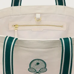 Robinson Canvas Club Tote Bag Ivory/Forest