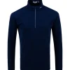 Roman Half Zip Mid Layer Atlanta Blue