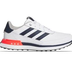 S2G Spikeless Leather 24 Golf Shoes White/Navy/Red