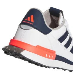 S2G Spikeless Leather 24 Golf Shoes White/Navy/Red