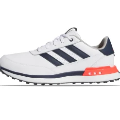S2G Spikeless Leather 24 Golf Shoes White/Navy/Red