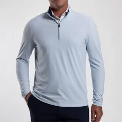 Shift Half Zip Mid Layer Powder Blue