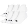Six Pack Ankle Length Socks White