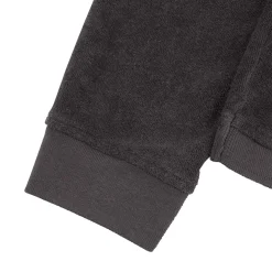 Slouch Towelling LS Polo Charcoal