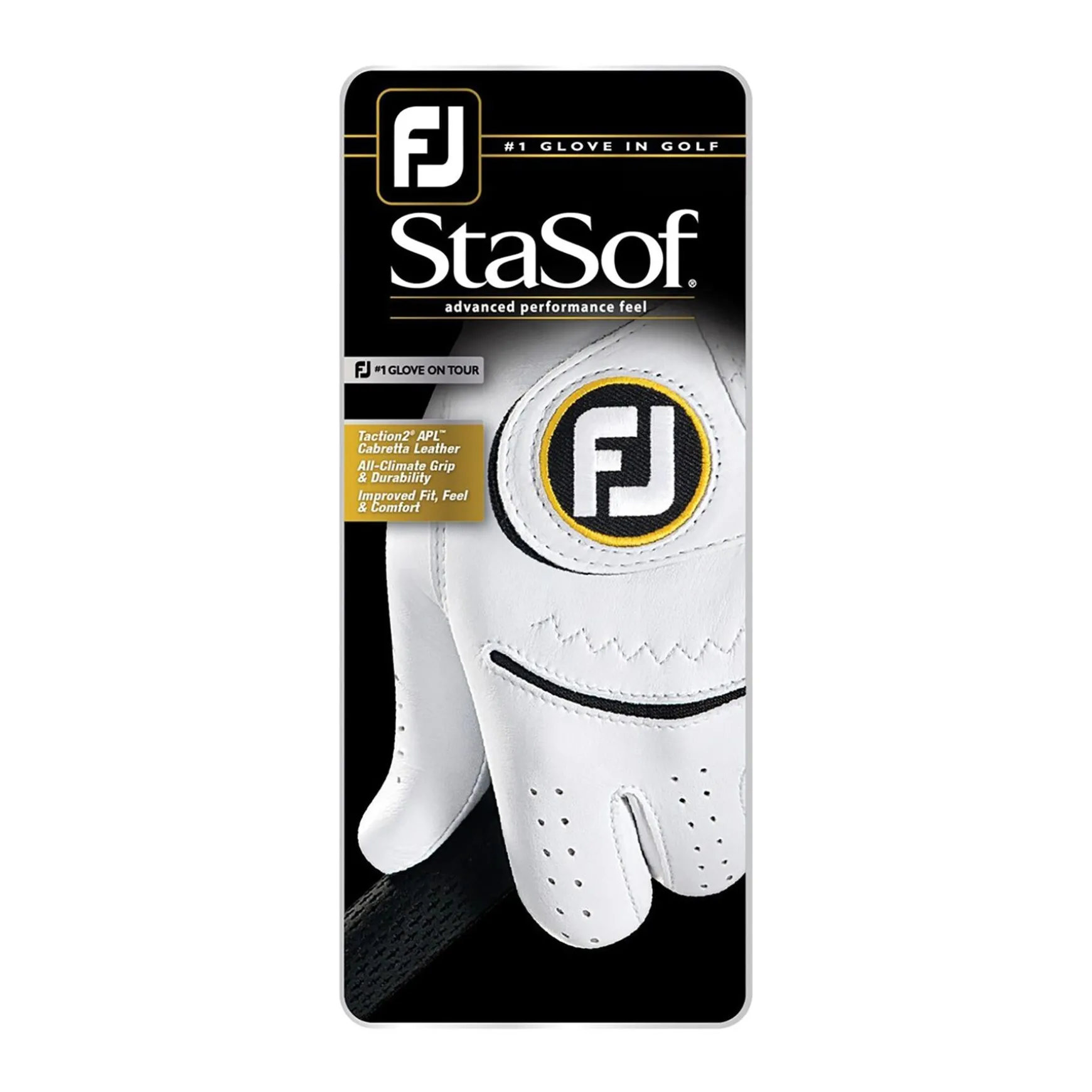 StaSof Regular Golf Glove RH Pearl