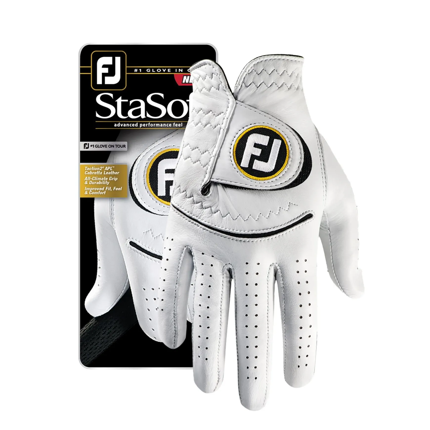 StaSof Regular Golf Glove RH Pearl