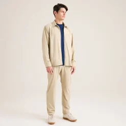 Stretch Golf Trousers Beige