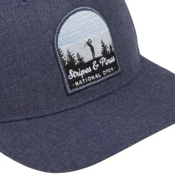 Stripes & Pines High Crown Hat Navy