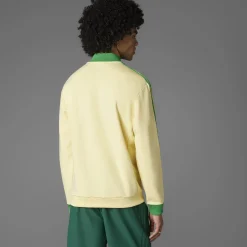 3 Stripes Quarter Zip Yellow