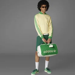 3 Stripes Quarter Zip Yellow