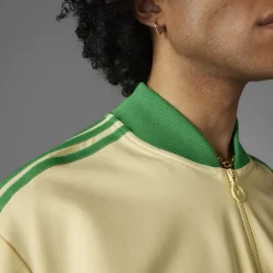 3 Stripes Quarter Zip Yellow