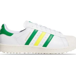 Superstar Spikeless Golf Shoes White/Green/Yellow
