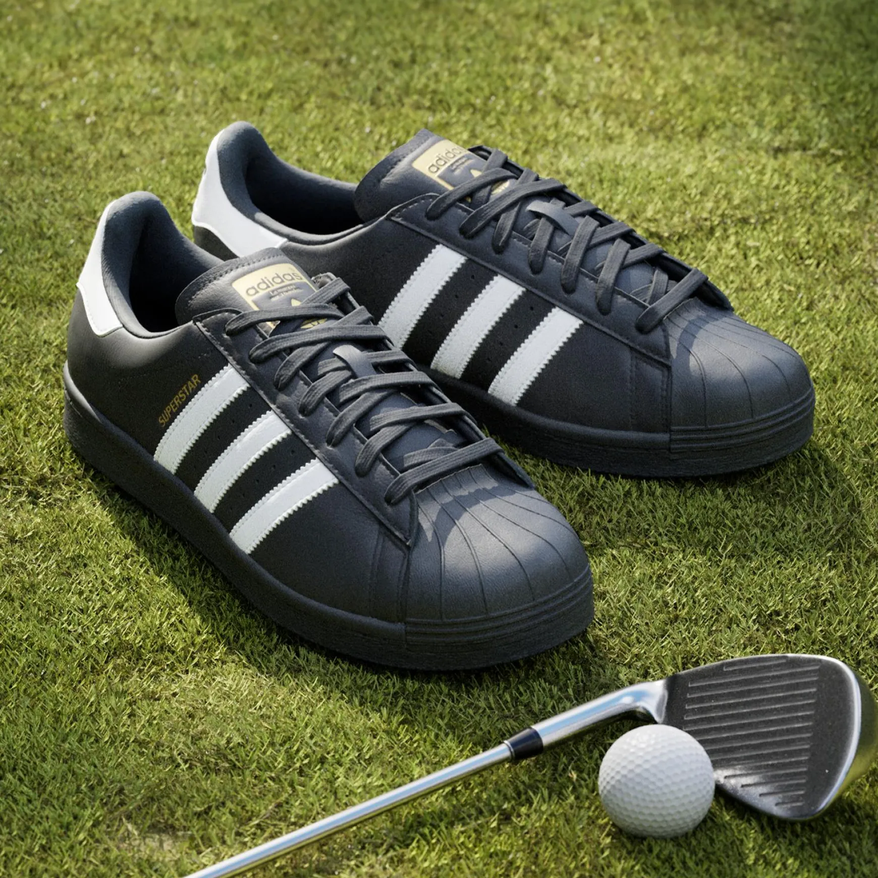 Superstar Spikeless Golf Shoes Black/White
