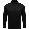 Tiger Buckets Performance Quarter Zip Mid Layer Black