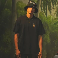 Tiger Buckets Performance Pique Polo Black