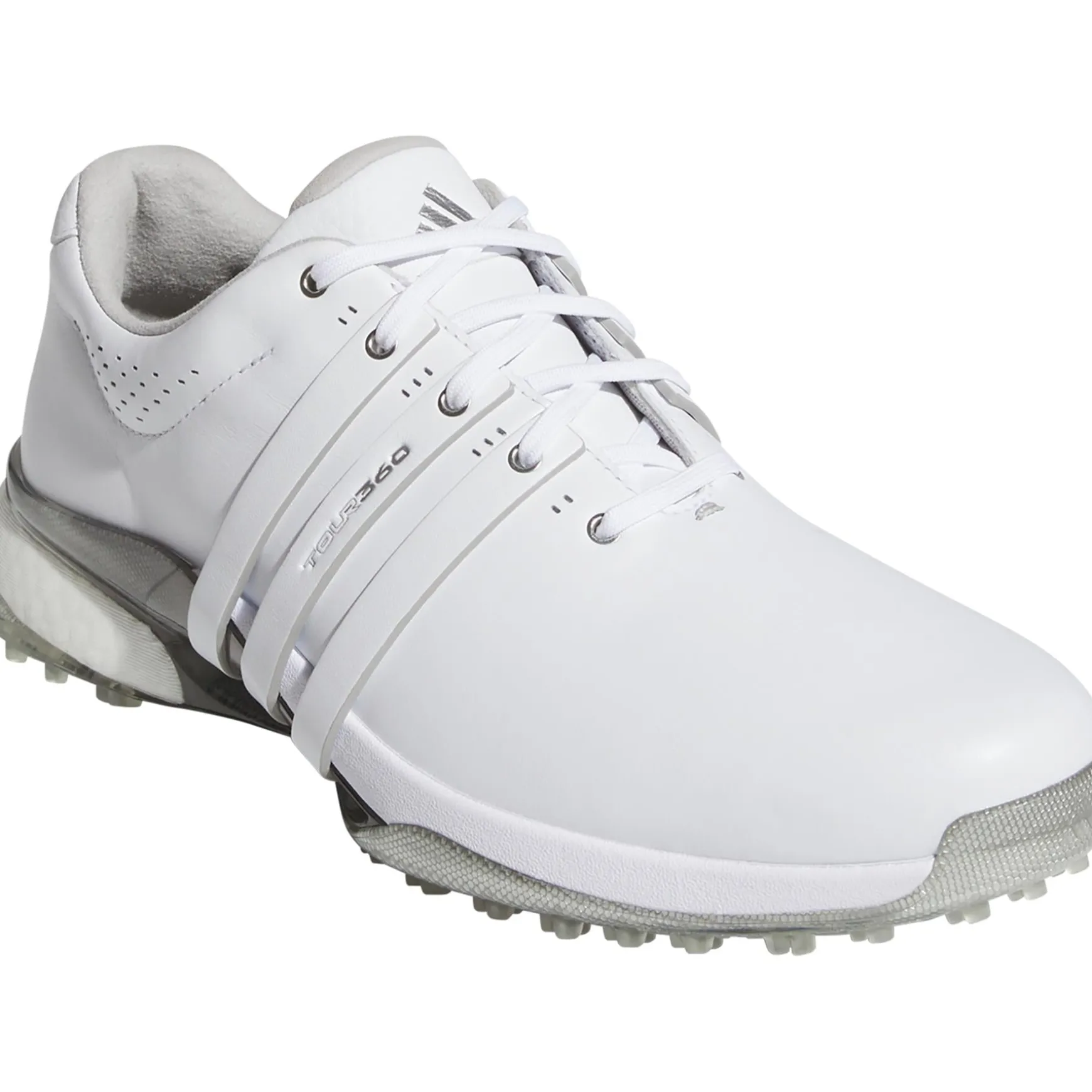 Tour360 25 Spikeless Golf Shoes White/Silver