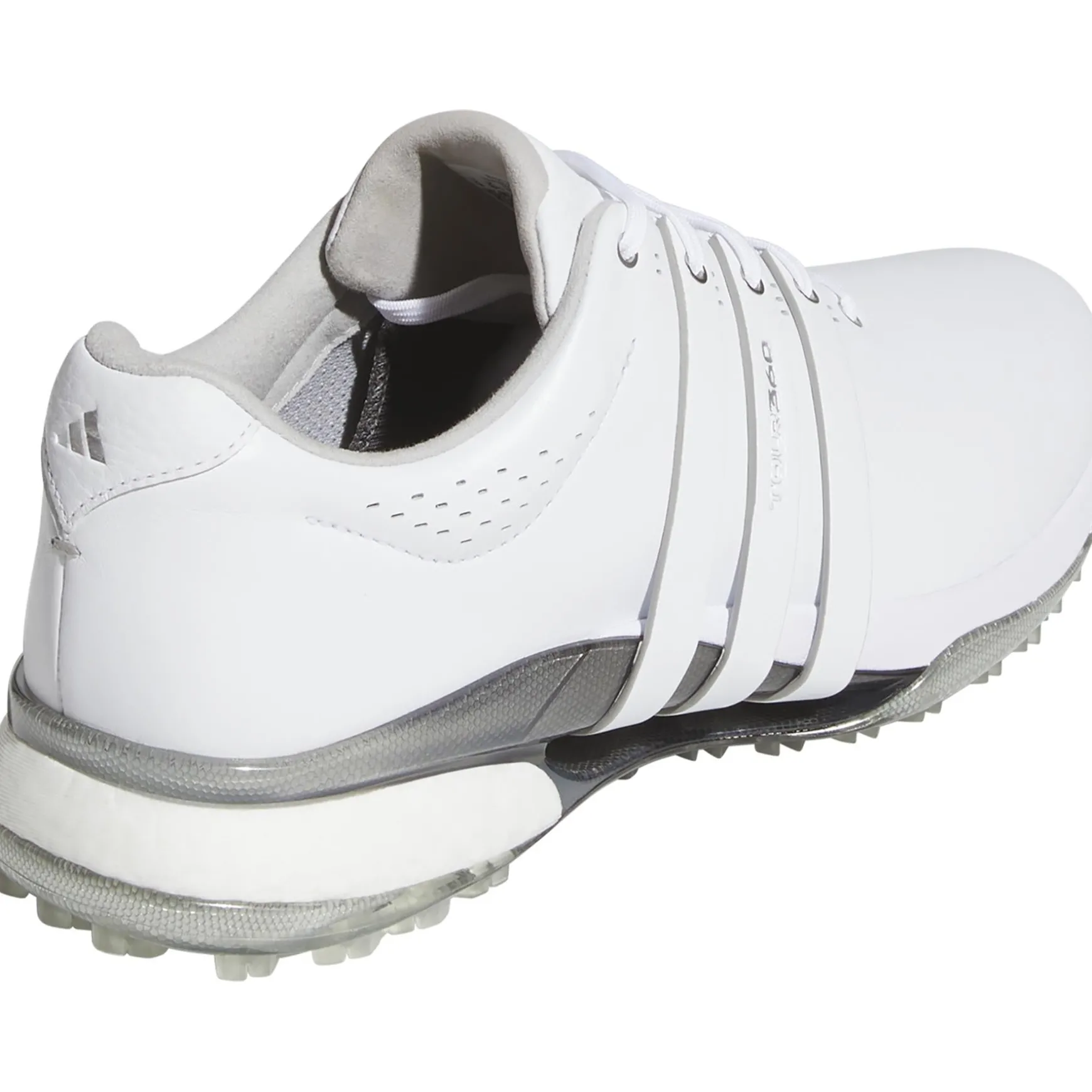 Tour360 25 Spikeless Golf Shoes White/Silver