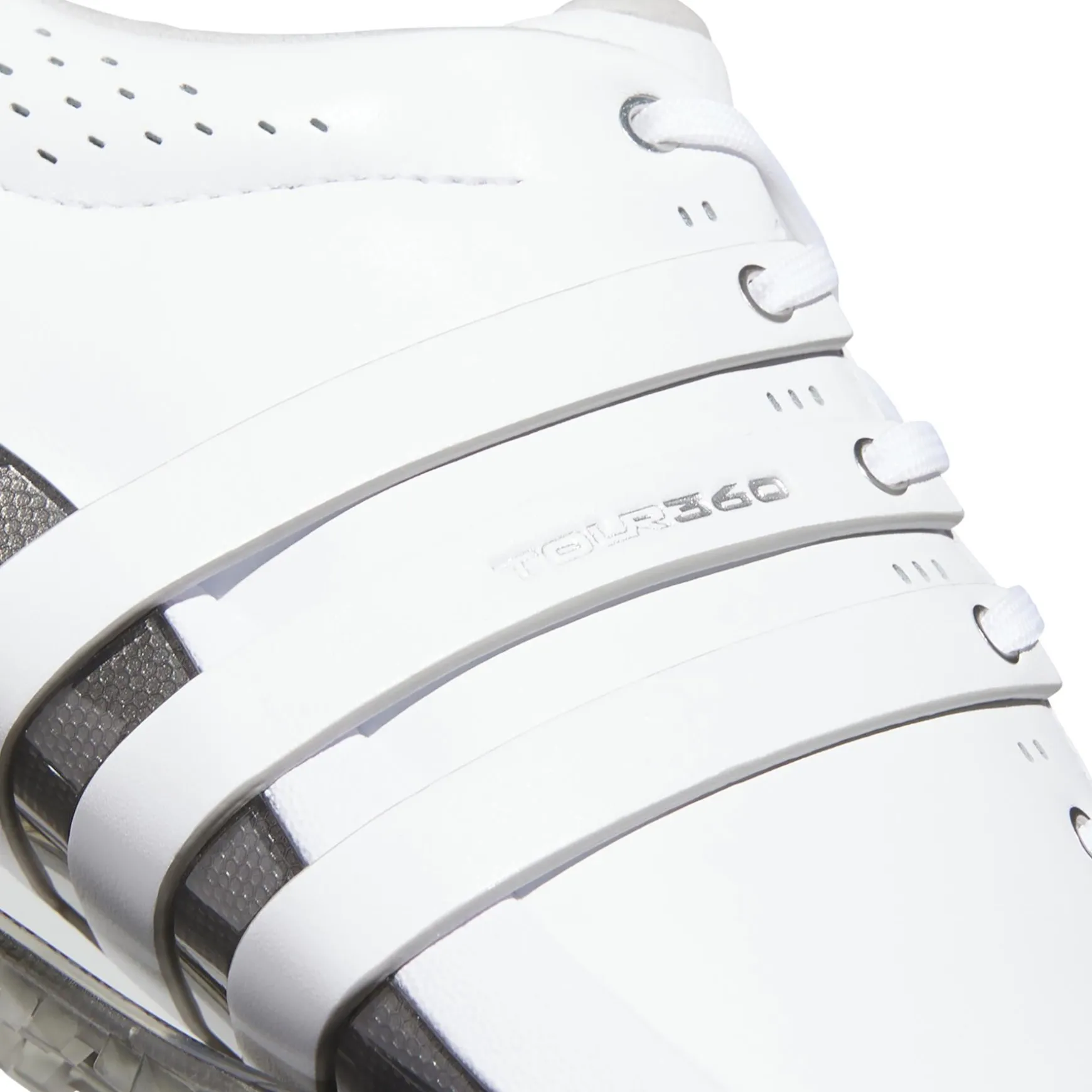 Tour360 25 Spikeless Golf Shoes White/Silver
