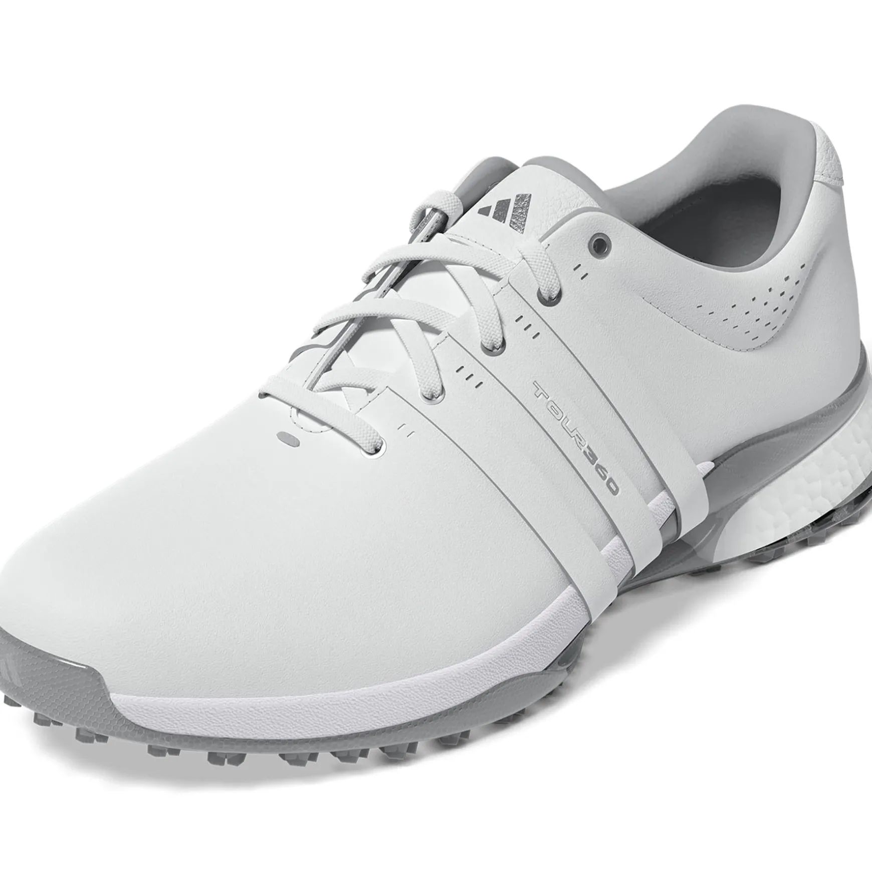Tour360 25 Spikeless Golf Shoes White/Silver
