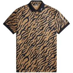 Tour Tech Print Polo Tour Tiger Brown