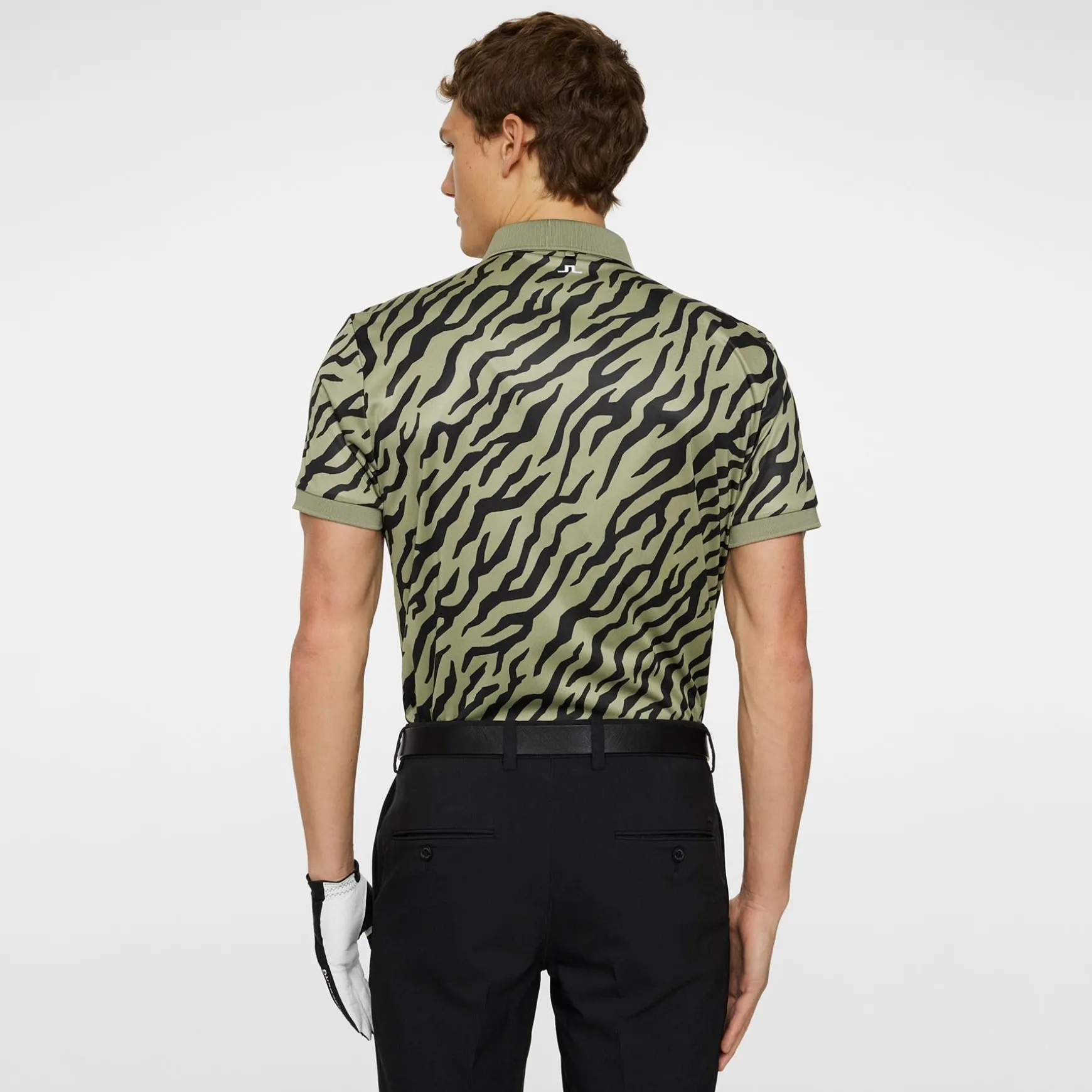 Tour Tech Print Polo Tour Tiger Olive