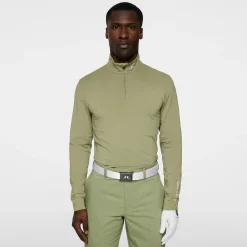 Tour Tech Quarter Zip Mid Layer Oil Green