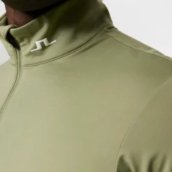 Tour Tech Quarter Zip Mid Layer Oil Green