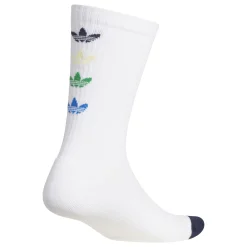Trefoil Crew Socks White