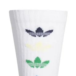 Trefoil Crew Socks White