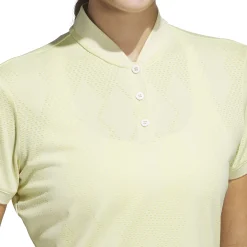 Ultimate365 Diamond Jacquard Polo Yellow