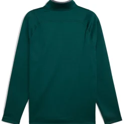 Waffle Fleece Quarter Zip Dark Myrtle