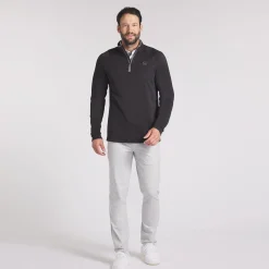 Waffle Fleece Quarter Zip Mid Puma Black