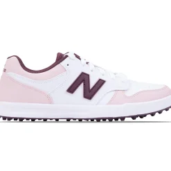 480 Waterproof Spikeless Golf Shoes White/Light Pink