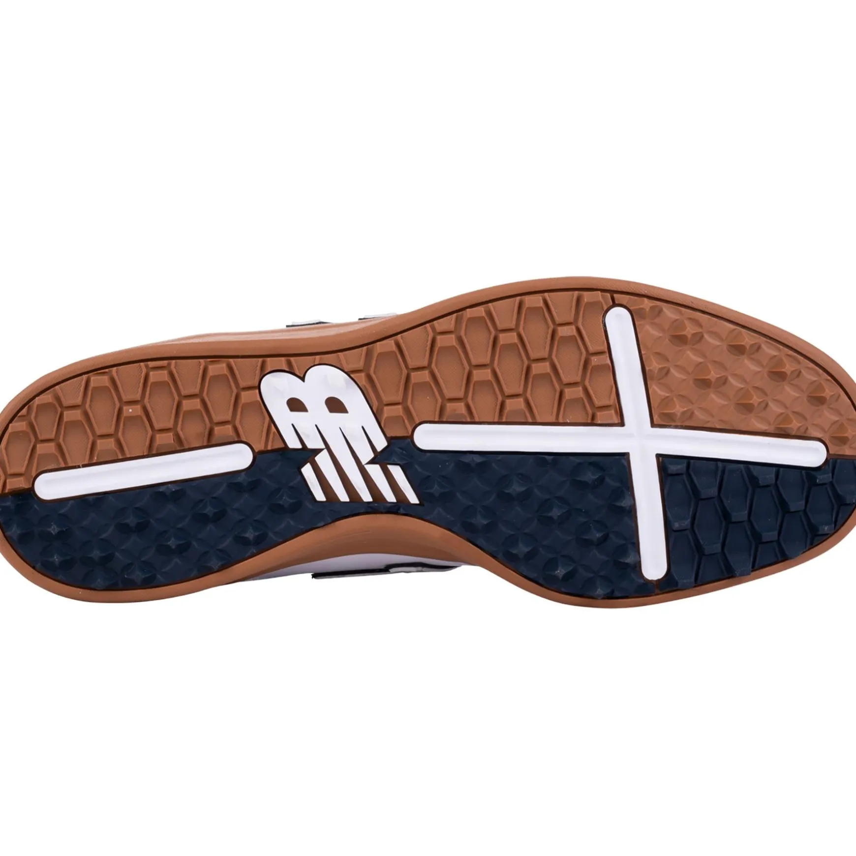 480 Waterproof Spikeless Golf Shoes White/Brown