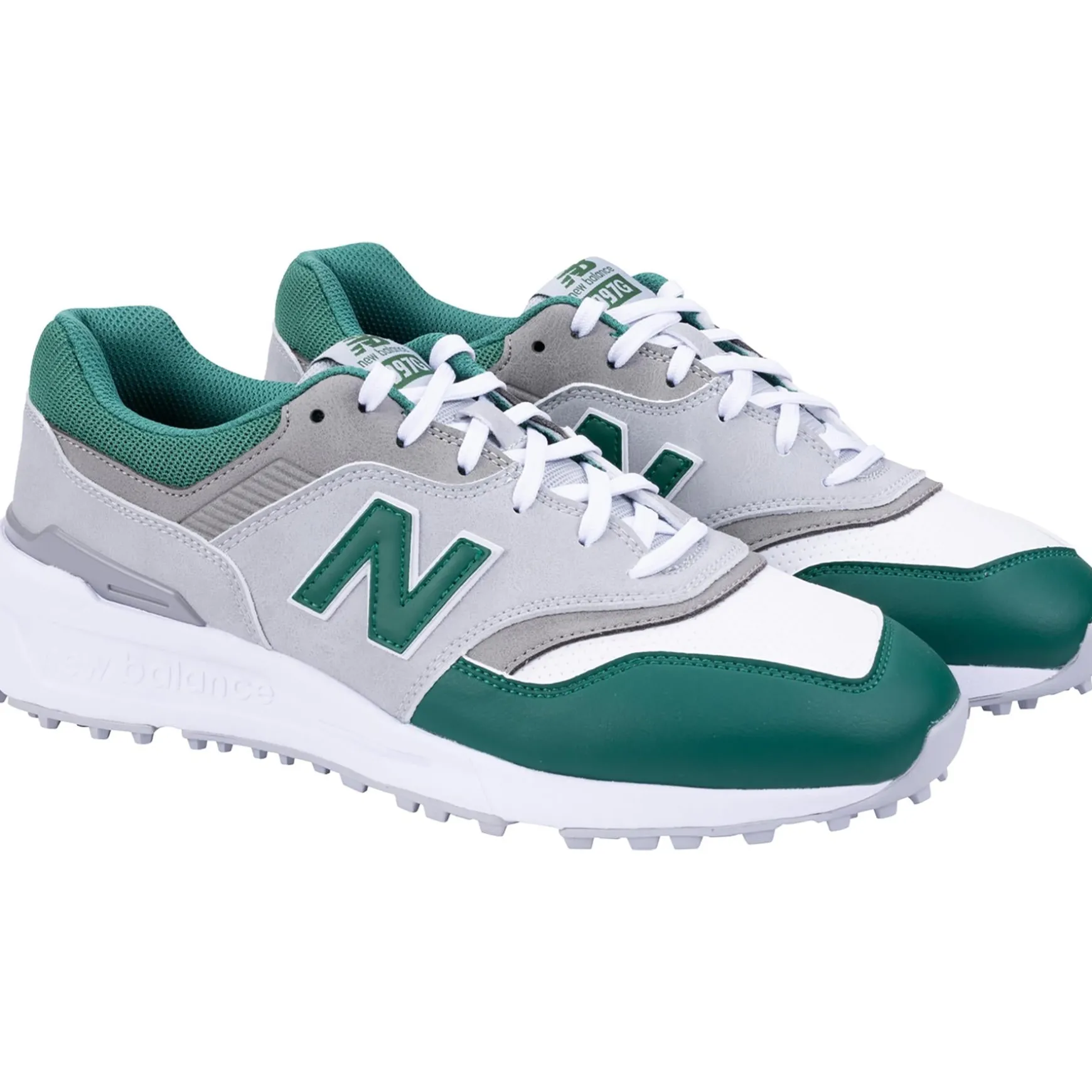 997 Waterproof Spikeless Golf Shoes Grey/Green