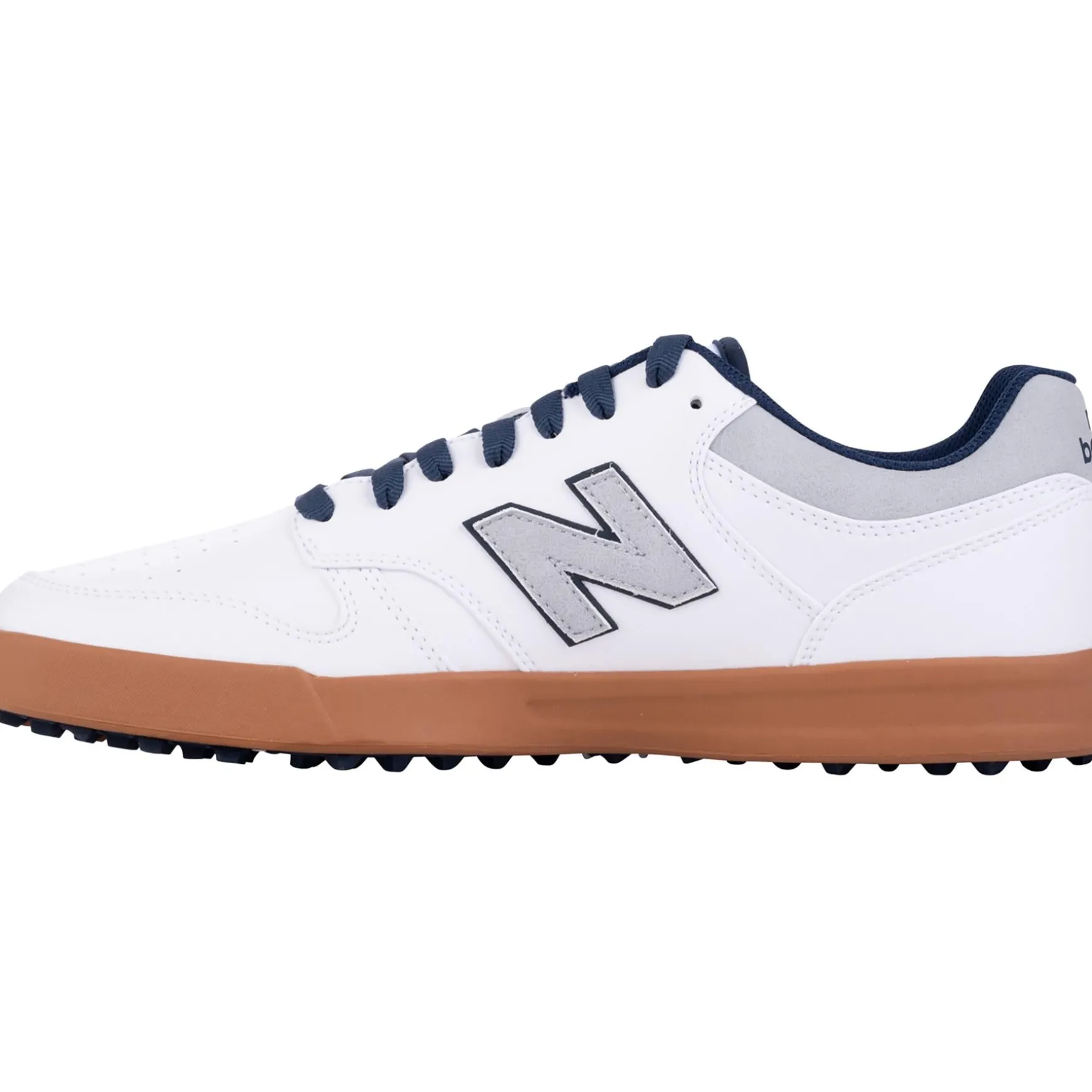 480 Waterproof Spikeless Golf Shoes White/Brown