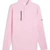 x AP Cloudspun Tech Quarter Zip Pale Pink