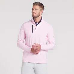 x AP Cloudspun Tech Quarter Zip Pale Pink