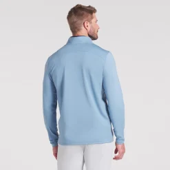 x AP Cloudspun Tech Quarter Zip Zen Blue