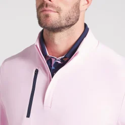 x AP Cloudspun Tech Quarter Zip Pale Pink