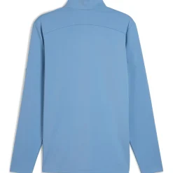 x AP Cloudspun Tech Quarter Zip Zen Blue