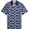 x AP Spring Florals Polo Deep Navy/Pale Pink